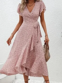 Cheap Princesse Fleurie Robe Longue Fleurie Légère