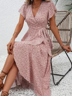 Cheap Princesse Fleurie Robe Longue Fleurie Légère