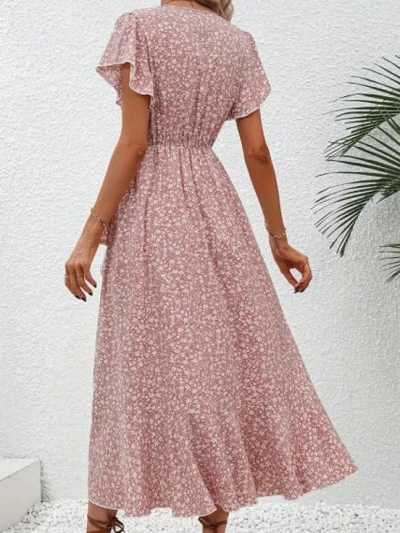 Cheap Princesse Fleurie Robe Longue Fleurie Légère