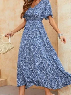 Shop Princesse Fleurie Robe Longue Fleurie Liberty
