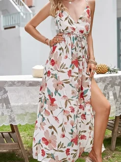 Outlet Princesse Fleurie Robe Longue Fleurie Mousseline