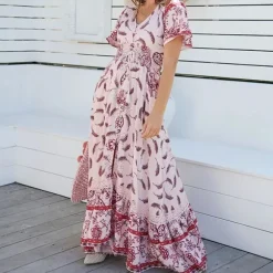 Clearance Princesse Fleurie Robe Longue Fleurie Plumes