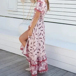 Clearance Princesse Fleurie Robe Longue Fleurie Plumes