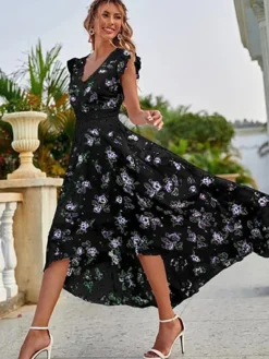Discount Princesse Fleurie Robe Longue Fleurie Sans Manche