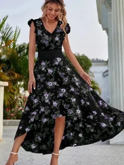 Discount Princesse Fleurie Robe Longue Fleurie Sans Manche