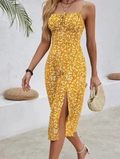 Cheap Princesse Fleurie Robe Longue Fleurie Été