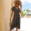 Hot Princesse Fleurie Robe Longue Noire Fleurie