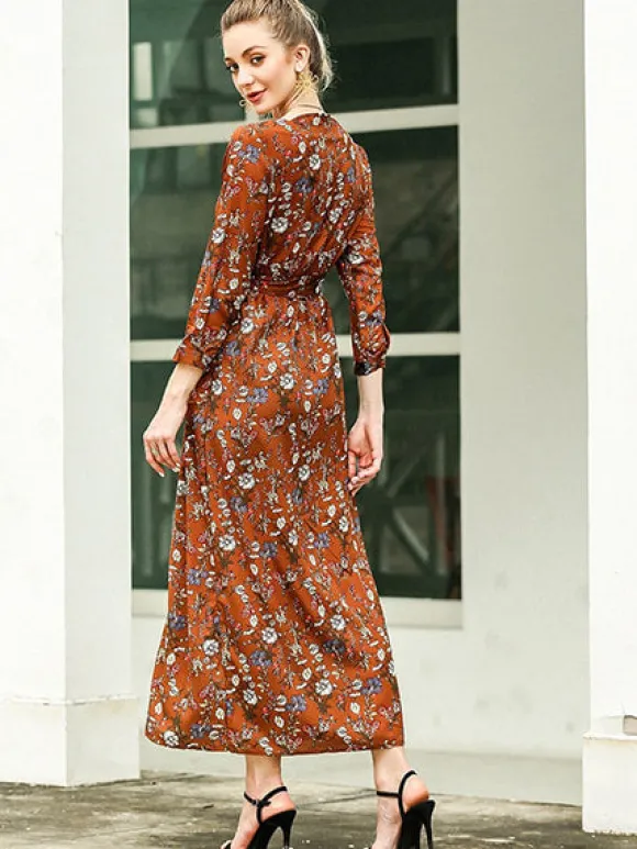 Outlet Princesse Fleurie Robe Longue Petites Fleurs