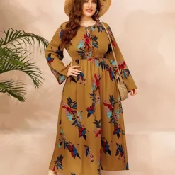 Cheap Princesse Fleurie Robe Maxi Fleurie Grande Taille
