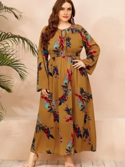 Cheap Princesse Fleurie Robe Maxi Fleurie Grande Taille