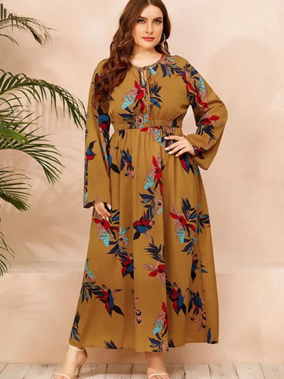 Cheap Princesse Fleurie Robe Maxi Fleurie Grande Taille