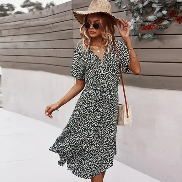 Discount Princesse Fleurie Robe Midi Fleurie Bohème