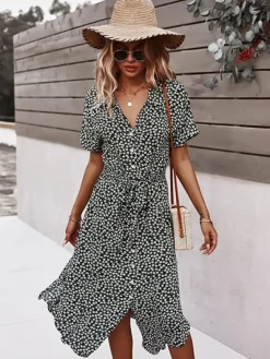 Discount Princesse Fleurie Robe Midi Fleurie Bohème