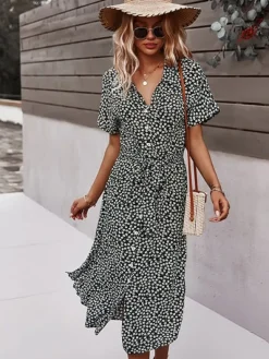 Discount Princesse Fleurie Robe Midi Fleurie Bohème