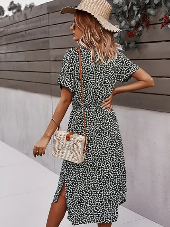 Discount Princesse Fleurie Robe Midi Fleurie Bohème