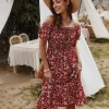 Shop Princesse Fleurie Robe Mi-longue Fleurie Bohème