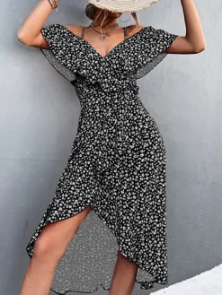 Discount Princesse Fleurie Robe Portefeuille Fleurie