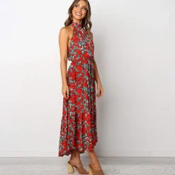 Shop Princesse Fleurie Robe Soirée Fleurie Rouge