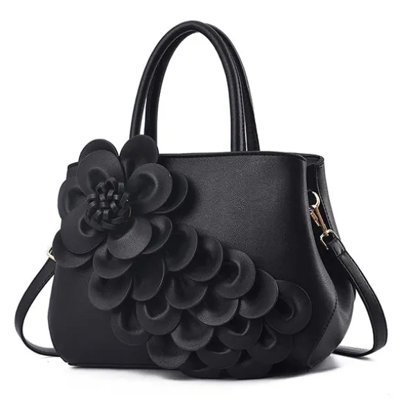 New Princesse Fleurie Sac à Main avec Fleur en Relief