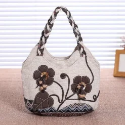 Cheap Princesse Fleurie Sac à Main Toile Fleurie