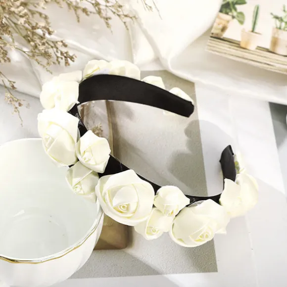 Flash Sale Princesse Fleurie Serre-Tête Fleurs Blanches