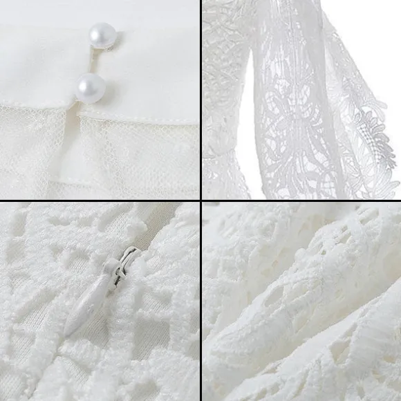 Flash Sale Princesse Fleurie Tunique Dentelle à Fleurs