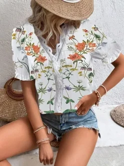 Clearance Princesse Fleurie Tunique Fleurie Hippie