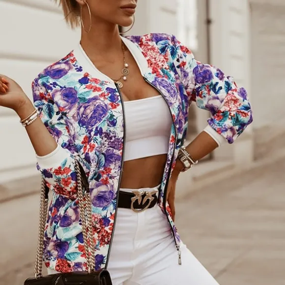 New Princesse Fleurie Veste Casual à Fleurs