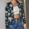 Shop Princesse Fleurie Veste Fleurie Bleu Marine