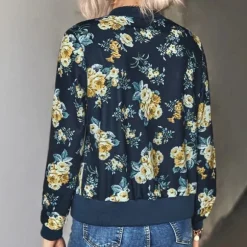 Shop Princesse Fleurie Veste Fleurie Bleu Marine